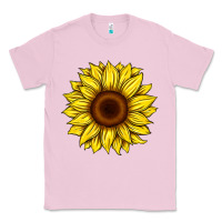 Bubblegum Pink sunflower Classic Tee - Artiststas