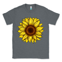 Charcoal Heather sunflower Classic Tee - Artiststas
