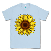 Dusty Blue sunflower Classic Tee - Artiststas