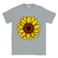 Heather Grey sunflower Classic Tee - Artiststas
