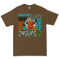 Cacao highland cattle Premium Tee - texasbilliewilder