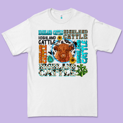 Premium Tee highland cattle