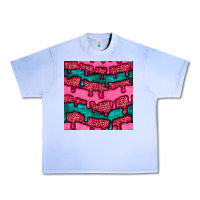 Grape Ice valentines day leopard and turquoise gemstone seamless pattern Urban Heavy Tee - BundleAndBundleShop