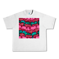 Valentines Day Leopard And Turquoise Gemstone Seamless Pattern Urban Heavy Tee | Teevron