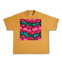 Peanut Butter valentines day leopard and turquoise gemstone seamless pattern Urban Heavy Tee - BundleAndBundleShop