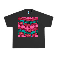 Pigment Black valentines day leopard and turquoise gemstone seamless pattern Urban Heavy Tee - BundleAndBundleShop