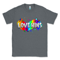 Charcoal Heather love wins pride lgbtq Classic Tee - AdoDesignShop