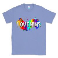 Colony Blue love wins pride lgbtq Classic Tee - AdoDesignShop