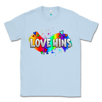 Dusty Blue love wins pride lgbtq Classic Tee - AdoDesignShop