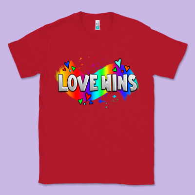Love Wins Pride Lgbtq Classic Tee Designed By Adodesignshop