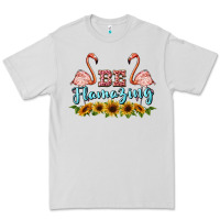 Dove Grey be flamezing flamingo Premium Tee - BarkalooDesign