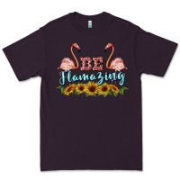 Plum be flamezing flamingo Premium Tee - BarkalooDesign