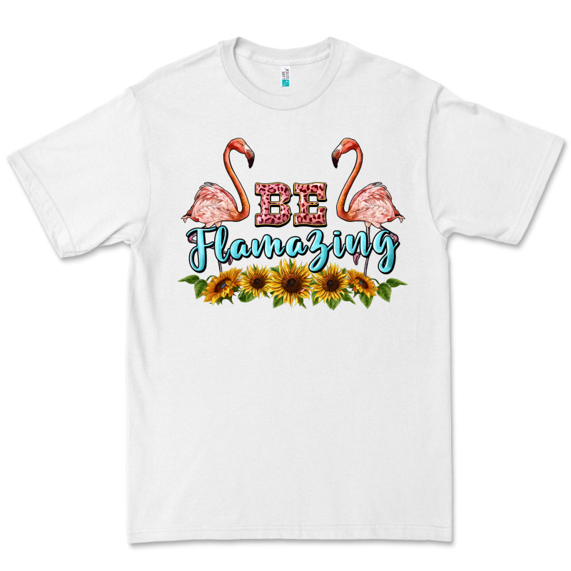 Be Flamezing Flamingo Premium Tee by BarkalooDesign | Teevron
