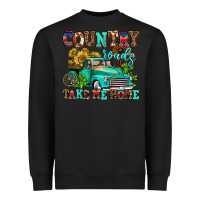 Black country roads take me home Heavyweight Sweatshirt - AdoDesignShop