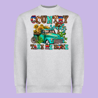 Country Roads Take Me Home Heavyweight Sweatshirt Designed By Adodesignshop