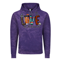 Cloud Purple for the love of halloween Vintage Hoodie - CowhideDigitalArt