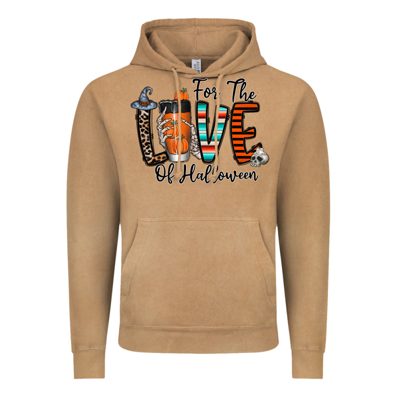 For The Love Of Halloween Vintage Hoodie by CowhideDigitalArt | Teevron