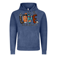 Vintage Denim for the love of halloween Vintage Hoodie - CowhideDigitalArt