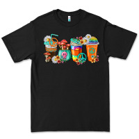 Black hippie coffee cups Premium Tee - texasbilliewilder