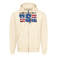 Sandshell land of the free usa Zipper Hoodie - MaliasSmallBusiness