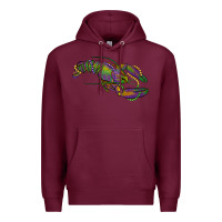 Burgundy mardi gras lobster Premium Hoodie - RanaPortraitStore