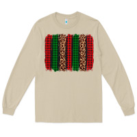 Mushroom christmas glitter leopard brushstroke Long Sleeve Tee - AdoDesignShop