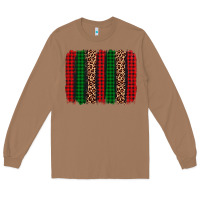 Toasted Coconut christmas glitter leopard brushstroke Long Sleeve Tee - AdoDesignShop