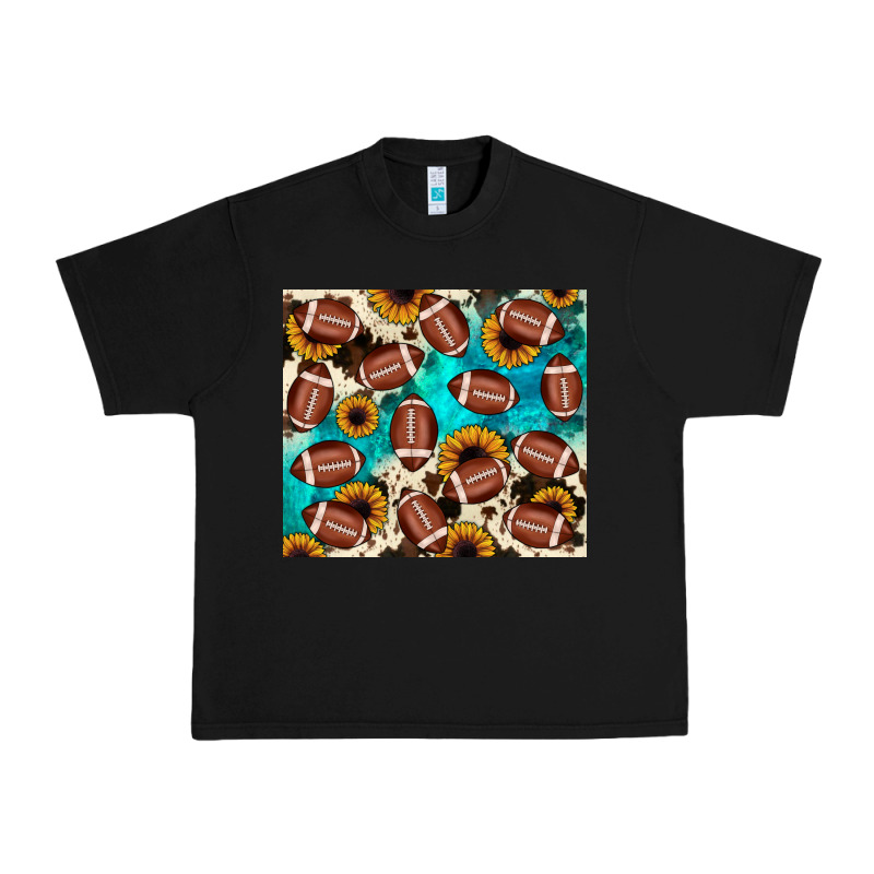 Football Turquoise Sunflower Urban Heavy Tee by JahusDesignShop | Teevron