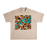 French Oak football turquoise sunflower Urban Heavy Tee - JahusDesignShop
