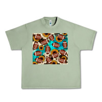 Oil Green football turquoise sunflower Urban Heavy Tee - JahusDesignShop