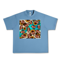 Pebble Blue football turquoise sunflower Urban Heavy Tee - JahusDesignShop