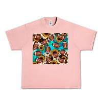 Salmon football turquoise sunflower Urban Heavy Tee - JahusDesignShop