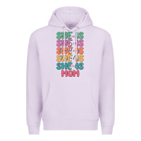 Lilac she is mom Premium Hoodie - JahusDesignShop