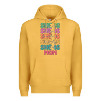 Mustard she is mom Premium Hoodie - JahusDesignShop