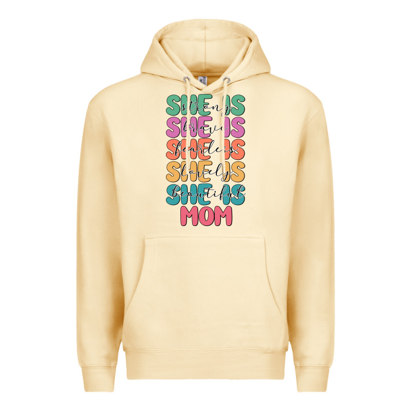 She Is Mom Premium Hoodie by JahusDesignShop | Teevron