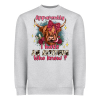 Apparently I Have An Attitude Who Knew Heavyweight Sweatshirt | Teevron