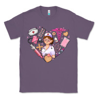 Lavender nurse and nurse element heart Classic Tee - AdoDesignShop