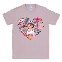 Lilac nurse and nurse element heart Classic Tee - AdoDesignShop