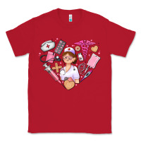 Red nurse and nurse element heart Classic Tee - AdoDesignShop