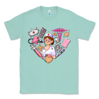 Nurse And Nurse Element Heart Classic Tee | Teevron