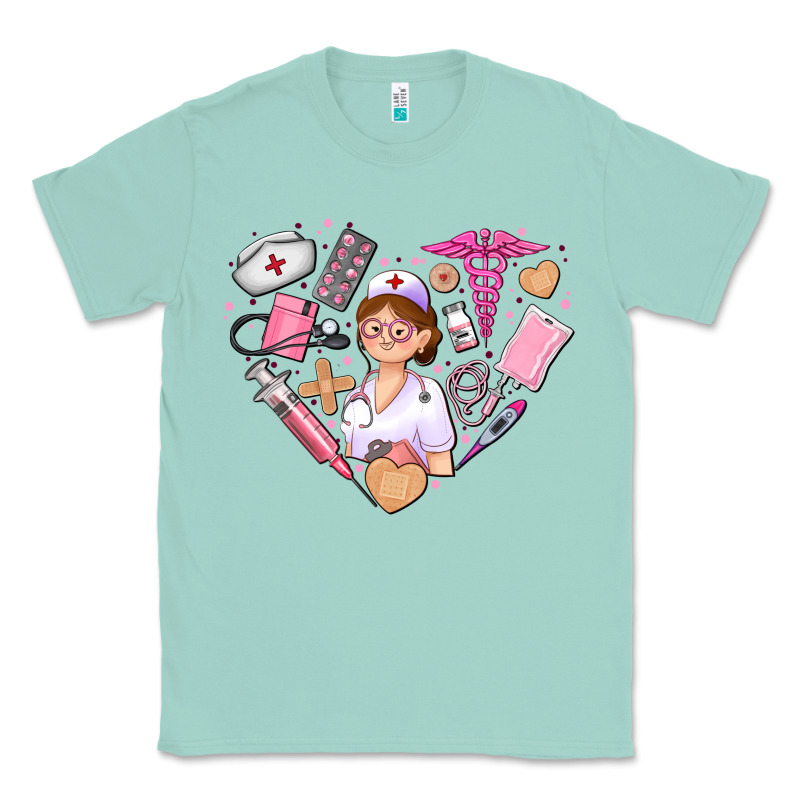 Nurse And Nurse Element Heart Classic Tee by AdoDesignShop | Teevron