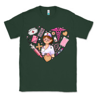 Sports Green nurse and nurse element heart Classic Tee - AdoDesignShop