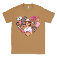 Toasted Coconut nurse and nurse element heart Classic Tee - AdoDesignShop
