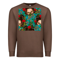 Chestnut Messy Bun Mom And Cross With Leopard Patterns Premium Sweatshirt - BundleAndBundleShop
