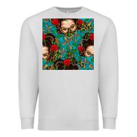 Dove Grey Messy Bun Mom And Cross With Leopard Patterns Premium Sweatshirt - BundleAndBundleShop