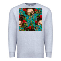 Heather Grey Messy Bun Mom And Cross With Leopard Patterns Premium Sweatshirt - BundleAndBundleShop