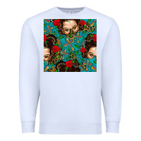 White Messy Bun Mom And Cross With Leopard Patterns Premium Sweatshirt - BundleAndBundleShop