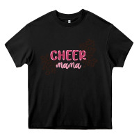 Black cheer mama Heavy Core Tee - MaliasSmallBusiness