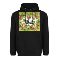 Black tis the season christmas tree cake Heavyweight Hoodie - MaliasSmallBusiness