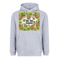 Heather Grey tis the season christmas tree cake Heavyweight Hoodie - MaliasSmallBusiness